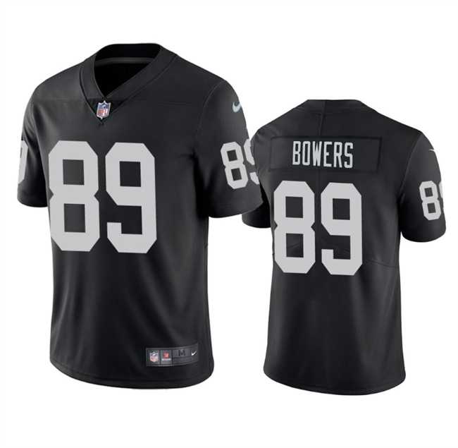 Men & Women & Youth Las Vegas Raiders #89 Brock Bowers Black 2024 Draft Vapor Stitched Jersey